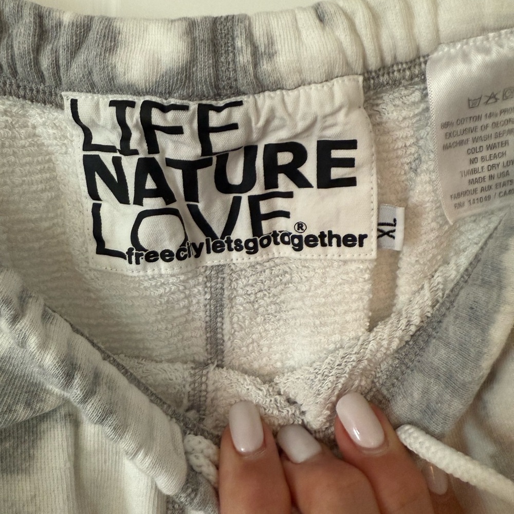 Freecity white and grey sweatpants Sz XL - Picture 3 of 3